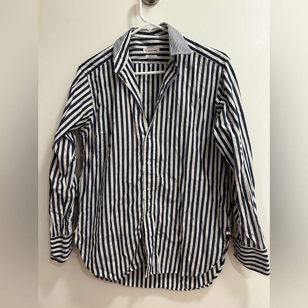 Rag & Bone women’s button down striped shirt